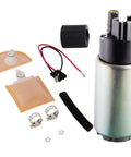 Beefed Up 255 LPH High Flow In Tank Electric Fuel Pump Kit With Strainer Filter Gasket Hose Stainless Steel Clamps And Universal Wiring Harness MCP 203A For Honda Acura Toyota Nissan Mazda Mitsubishi And Plymouth Laser Turbo Cars parts layout