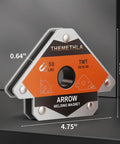 Heavy Duty Welding Magnets 50 Lb Each, 2 Piece Magnetic Welding Holder Set For Metalwork, with angle measurements shown