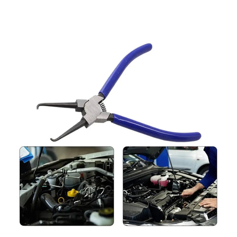 17cm Fuel Filter Hose Disconnect Pliers For Automotive Fuel Line Repair And Hose Clip Release Durable Steel Tool with blue handles