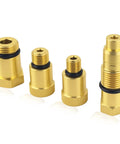 Shop-Ready Four Piece Compression Tester Adapter Kit With 10mm-1.0, 12mm-1.25, 16mm-1.5 And 18mm-1.5 Threads for spark plug adapters