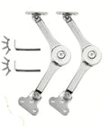 Two Pack Hydraulic No Slam Soft Close Cabinet Hinges Adjustable Lift Up Flap for Kitchen Cabinets and Furniture Doors
