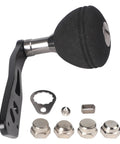 Swag Eva Power Handle Upgrade Kit For Round Baitcasting Reel With Ergo Metal Grip And Swanky Black Finish To Crush Big Catch Sessions Fast black EVA handle with metal arm and hardware