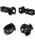 Adjustable 31.8mm MTB Handlebar Stem 110mm Length 0 To 60 Degrees Fits 1.25 Inch Bars Built For Mountain And Road Bikes Easy Angle Adjust