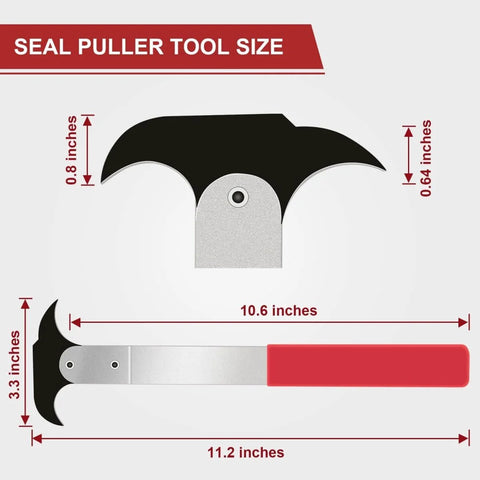 Seal Puller Tool For Oil Seal Removal In Cars SUVs Light Trucks And Machinery Third Generation with size dimensions