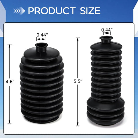 Beefy Steering Rack Boot Replacement For Ranger UTV Fits Polaris Ranger RZR 400 500 570 700 800 900 1000 Two Pack Replaces 5412012 5412013
