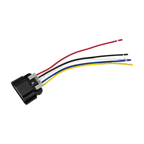 Five Way MAF Sensor Connector Pigtail For Chevy Silverado Sierra Hybrid Tahoe Suburban Yukon Express Savana HHR Cobalt Colorado Canyon 2004 2012 6.0L V8 LQ4 LFA Compatible OE Style Replacement