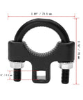 Three Eighths Inch Universal Inner Tie Rod Removal Tool For Quick No Hassle Steering Work Fits All Standard Tie Rods Heavy Duty Wrench For Home Mechanics And Pros Pro Grade Quality Delivers Smooth Removal And Replacement, black carbon steel clamp