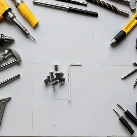 Electric Scooter Front Shock Absorber Replacement Screws Kit With Allen Wrench Stainless Steel Flat Head Hex Socket Hardware