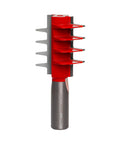 Finger Joint Router Bit With One And Three-Eighths Inch Diameter, Two Cutters, One-Half Inch Shank, Cut Depth Five Sixteenths Inch