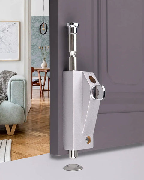 Tough As Nails Surface Mount Door Lock With Heavy Duty Spring Bolt And Built Like A Tank Zinc Alloy Build for secure indoor entry.