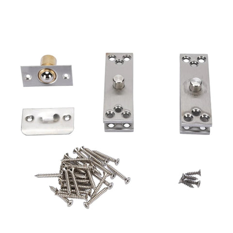 Heavy Duty Pivot Hinge For Wood Doors Up To 220 Lbs Jeffergarden Stainless Steel Hidden Door Hinge With 360 Degree Rotation shown
