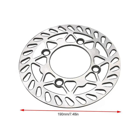 Durable 190mm Pit Bike Brake Rotor For Front And Rear Use Disc Rotor For 50cc To 160cc Pit Dirt Bikes Wide Fitment