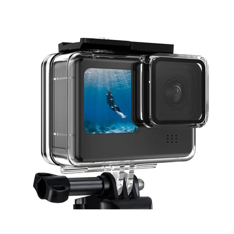 60M Waterproof GoPro Case For Hero 13 Black And Hero 12 11 10 9 Protective Underwater Housing Dustproof Sandproof Shell in use