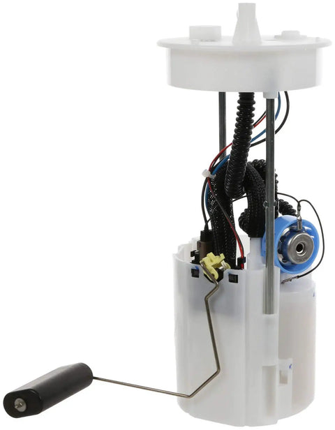 Rock Solid Fuel Pump Module Assembly Replacement To Zero Out Fuel Pulsation, showing internal wiring and fuel intake.