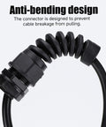 Durable Nylon Cable Gland Waterproof IP68 With Strain Relief For Three Quarters Inch Cables NPT Three Quarters Inch Ten Pack with anti-bending design.