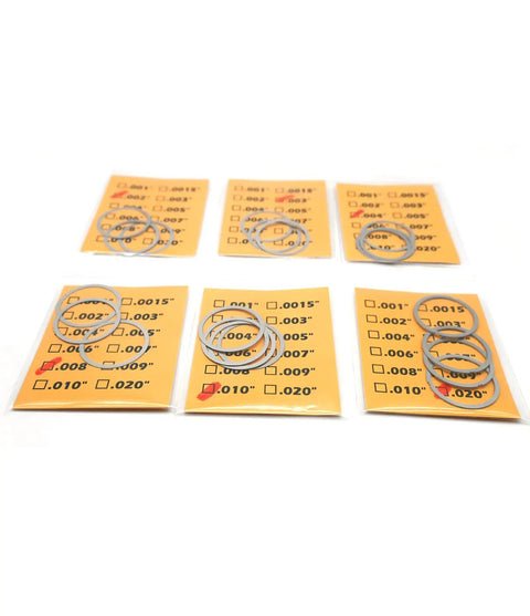 Barrel Shim Kit For.338 Lapua And.300BLK With 3/4x24, M18x1 And M18x1.5 Threaded Patterns For Timing And Alignment, .750 Inch