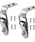Heavy Duty Beefy 304 Stainless Steel 90 Degree Latch Kit For Tool Boxes Cabinets Trunks And Trailers Durable Rust Proof Toggle Hasps And Box Cabinet Latch Hardware Set Two Pack