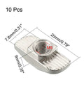 Sliding T Slot Nut M5 Half Round Roll In T Nut For 4040 Aluminum Extrusion Profile Nickel Plated Carbon Steel Pack Of 10