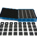 TH0415 32 Pair Die Set For Hydraulic Cable Lug Crimpers With True HEX Crimp Forming Dies in open blue storage case
