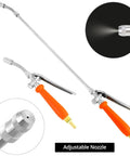 Beefy All Metal Replacement Sprayer Wand Kit 29 Inch with Adjustable Nozzle Brass Barbs for Three Eighths Inch and One Quarter Inch Hoses