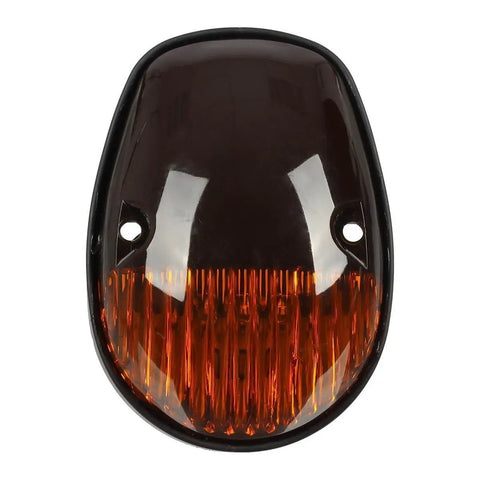Beefed Up Amber Cab Marker Roof Running Light Covers With Base And Wiring Harness For Silverado And Sierra Pickup Trucks 2002 To 2007 1500 1500HD 2500 2500HD 3500 Made Of Abs Plastic amber lens top view