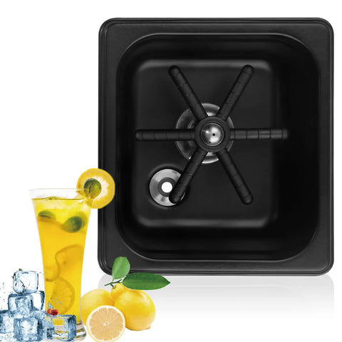 Bar Ready Cup Rinser For Coffee Shops And Home Bar Use Black Glass Pitcher Rinser That Cleans In 1-3 Seconds No Power Needed