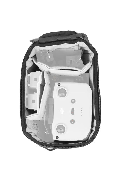 Top view of Small Camera Cube V2 for custom organization and protection with weatherproof shell and FlexFold dividers.