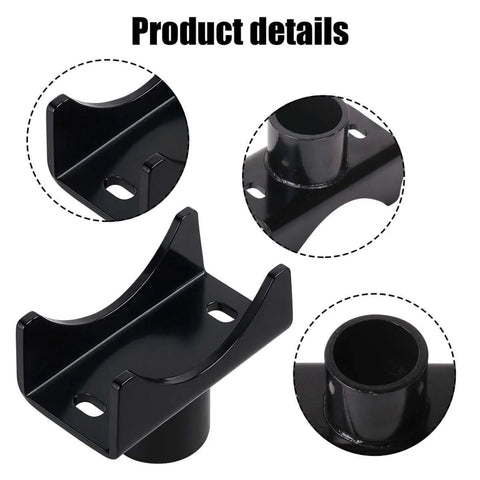 Heavy Duty Bottle Jack Adapter Saddle For Axle Tubes Fits Round 2 Inch, 3 Inch, 4 Inch And Square 2 Inch Axles With 1.5 Inch Lifting Platform, Rugged Lift Accessory Up To 17000 Lbs For Trucks, SUVs And Off Road