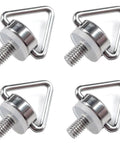 Premium 4 Piece Replacement Eyehook Screws For Universal Smart Controllers And Drone Remotes Slick Neck Lanyard Mount Heavy Duty Shoulder Strap Hook No Fuss Setup Killer Grip set of four stainless steel M4 screws