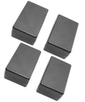 Waterproof Electrical Junction Box Set Built Tough With Durable ABS Plastic For DIY Projects And Power Supplies, Weatherproof Dustproof Enclosures, 3.15 x 1.97 x 1.38 In, Snap Ring Design For Clean Safe Cable Runs, four black ABS boxes