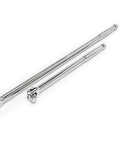Two Piece Half Inch Drive Breaker Bar Set With 15 Inch And 24 Inch Handles For Heavy Duty Torque Chrome Finish Is Easy To Clean And Keeps Sockets Locked In