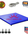 Heavy Duty Digital Platform Scale 48 X 60 Inch Workstation with NTEP certification and accessories for accurate weighing.