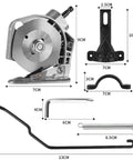 Transform Your Standard Drill With This Stainless Steel Fabric Nibbler And Sheet Metal Cutter Attachment For DIY Pros. Includes cutting tool and accessories.