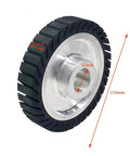 6 Inch Expander Rubber Wheel For Bench Grinder Replacement Accessory To Support Abrasive Belts Or Discs During Grinding And Finishing