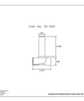 Technical drawing of Beefy 1/2 Inch Shank Dado Router Bit With 1-1/2 Inch Cutting Diameter And 5/8 Inch Cutting Height Carbide Tip