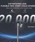 Ultra Slim 3mm Two-Way Articulating Borescope Endoscope Camera With Light 210° rotating lens.