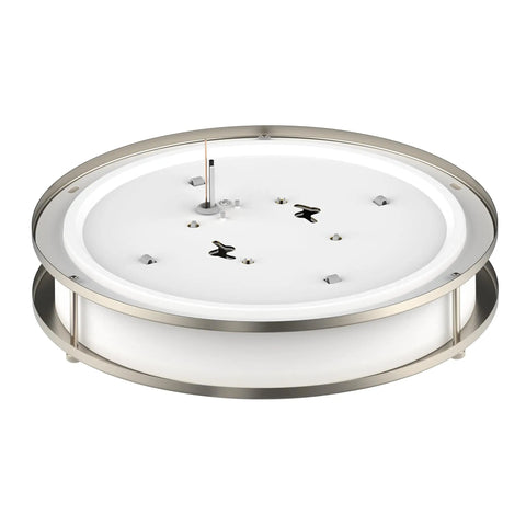 Energy Efficient Led Ceiling Light Flush Mount Dimmable With 5 In 1 Cct Selectable 12 Inch Brushed Nickel Modern Fixture