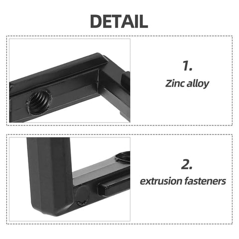 Level Up Your Build With These Sick L-Shape Interior Corner Connectors For 2020 T-Slot Aluminum Profiles, Featuring zinc alloy and extrusion fasteners.