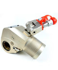 Heavy Duty Hydraulic Torque Wrench With Anti Corrosion Alloy Body And Square Drive Featuring 360 Degree Swivel Arms Push Button Shaft And Rock Solid 700 Bar Performance, showcasing the square drive and swivel arm.