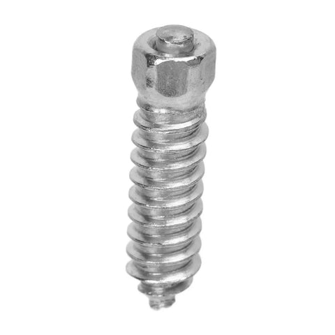 Rock Solid M6x6mm Snow Tire Studs Featuring Tungsten Steel Anti Skid Spikes And Heavy Duty Screws close-up of a heavy-duty screw for tire studs.