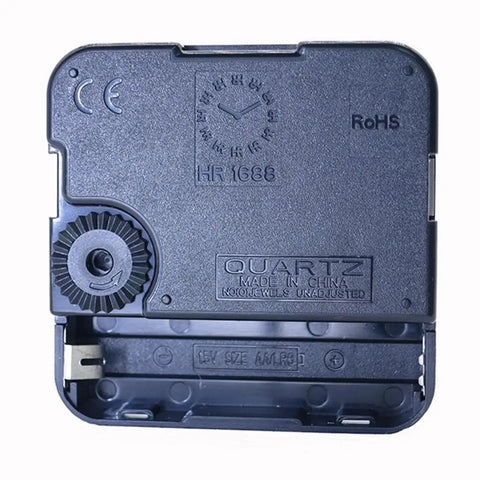 Back view of Replacement Jump Second Clock Movement HR1688-31 wall clock mechanism kit