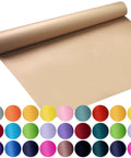 Heavy Duty Brown Kraft Paper Roll 17 8 By 1200 Feet Bulk Supply Straight Up Solid for gift wrapping and packaging.
