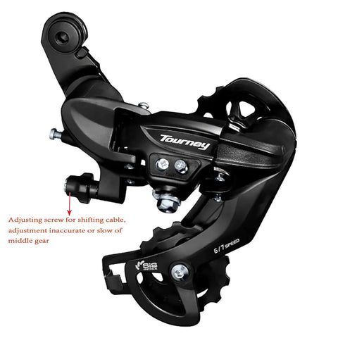 Rear Derailleur RD TY300 6 To 7 Speed Direct Mount For Road And MTB Bikes Long Cage Compatible With SIS Index Shifting Drivetrains
