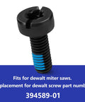 Two Pack Miter Saw Screw Replacement Kit Fits Dewalt Saws 1710 3660 3680 DHS716 DHS790 DWS715 Dws779 And Related Models Durable Metal Screws For Easy Quick Fix