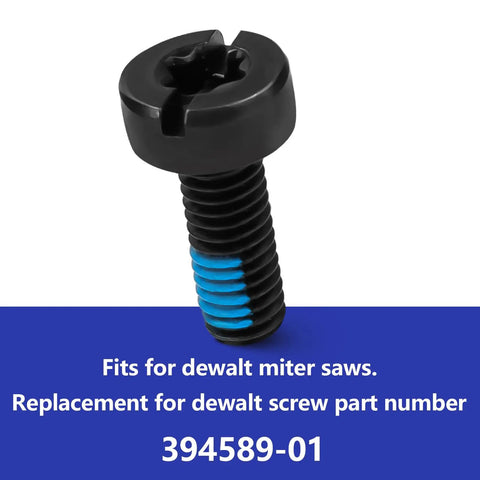 Two Pack Miter Saw Screw Replacement Kit Fits Dewalt Saws 1710 3660 3680 DHS716 DHS790 DWS715 Dws779 And Related Models Durable Metal Screws For Easy Quick Fix