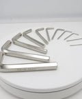 12mm Hex Key Wrench Set 2 Pcs Precision L Shaped Allen Wrenches on display with various sizes arranged in a circle