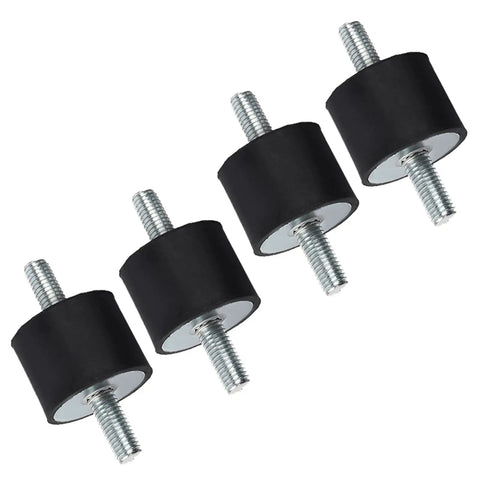 Anti Vibration Rubber Mount M10 40x30 Shock Damper For Air Compressor, Pump, Motor, And Generator, Industrial Grade Vibe Dampener, Heavy Duty Threaded Rubber Mount, pack of 4