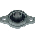 Heavy Duty Zinc Alloy Spherical Roller Pillow Block Bearings Workhorse Grade Mount Unit Fits KFL003 Model viewed from the side showing mounting hole.