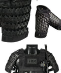 Samurai Tactical Armor Full Set For Plate Carriers And Chest Rigs, Complete Armor Kit with shoulder and wrist armor details