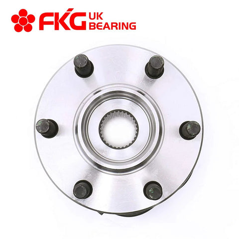 Front Wheel Bearing Hub Assembly With ABS For 2005 2016 Nissan Frontier 4WD 4x4 with six lug nut configuration